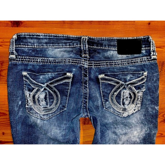 Big Star Denim - BIG STAR LIV Low Rise Straight Leg Destroyed Jeans Sz 28 (W 30 x L 32)